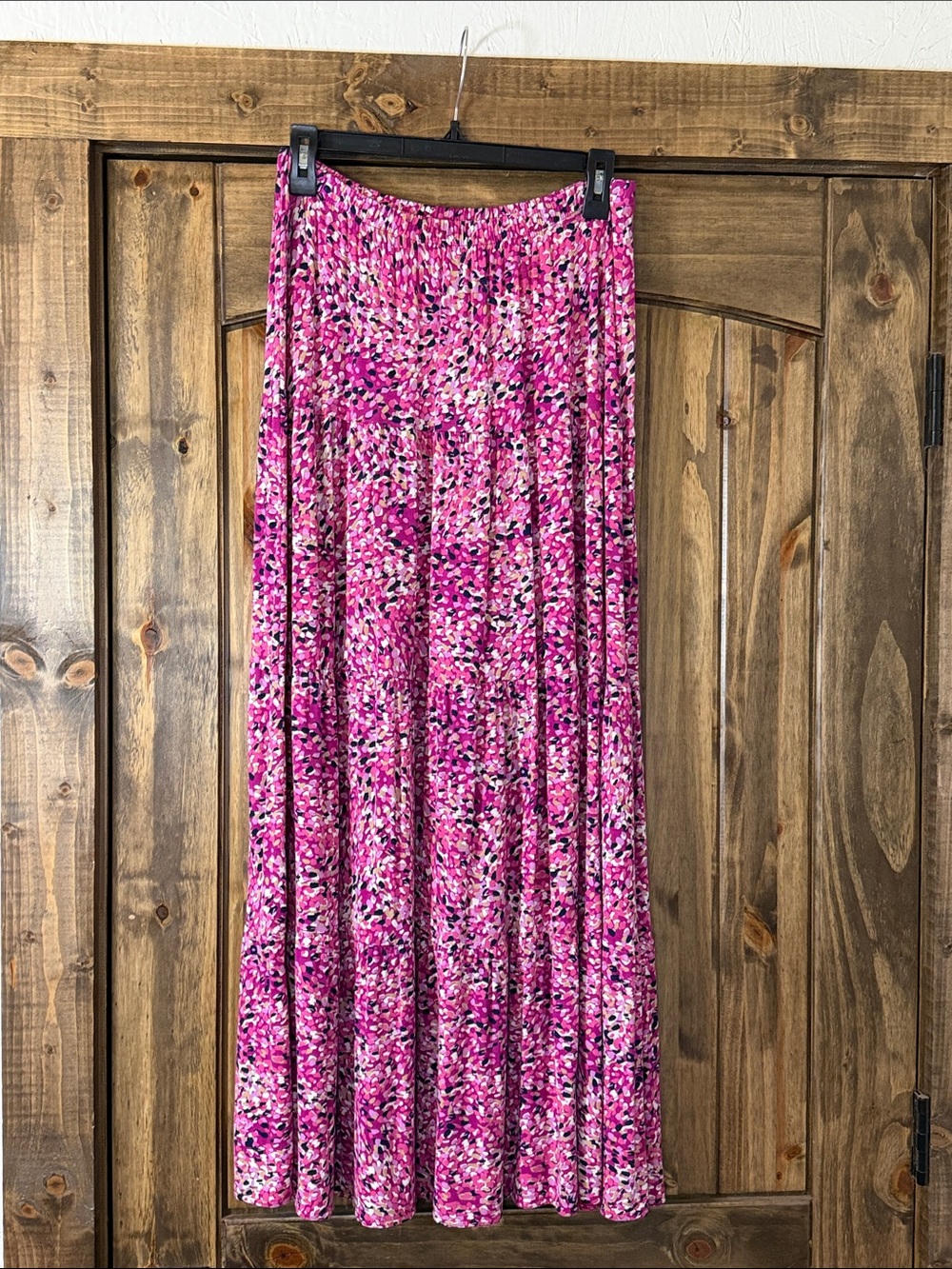 St. John's Bay Pink Floral Maxi Skirt